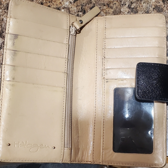 Nordstrom Leather Wallet by Halogen (10 cards) - Picture 4 of 4